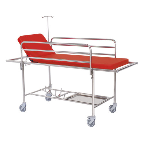 Carro-maca de emergência - 10050 - Inmoclinc - para transferência de pacientes / manual / com encosto regulável