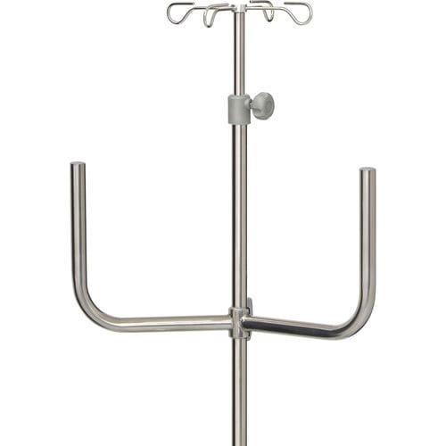 Suporte para soro com suporte para bomba de infusão - 22426 - Inmoclinc - 4 ganchos