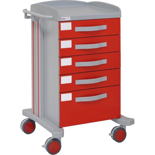 Carrinho para hospital - 70030 - Inmoclinc - multifuncional / 5 gavetas