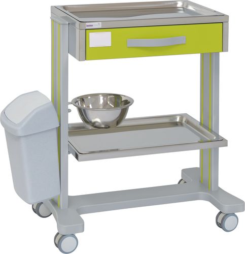 Carrinho para hospital - 70065 - Inmoclinc - multifuncional / 1 gaveta / 2 bandejas