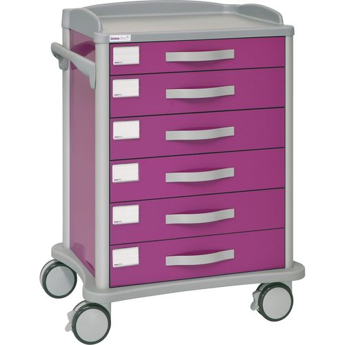 Carrinho para hospital - 50005 - Inmoclinc - multifuncional / 6 gavetas