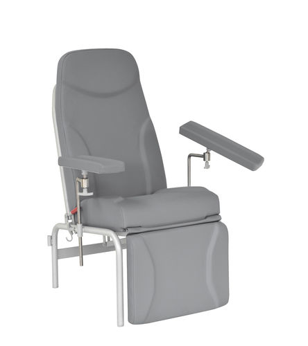 Poltrona manual para coleta de sangue - 21186 - Inmoclinc - articulada em 3 seções / com altura fixa