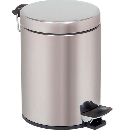 Lixeira em aço inoxidável - 5L | 11103 - Inmoclinc - com pedal