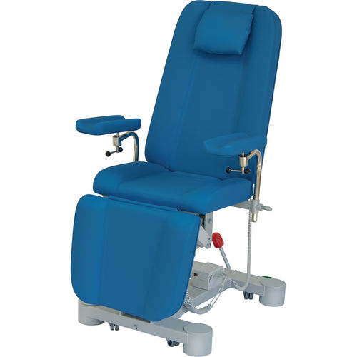 Poltrona manual para coleta de sangue - 21250 - Inmoclinc - elétrica / de 3 seções / com rodízios