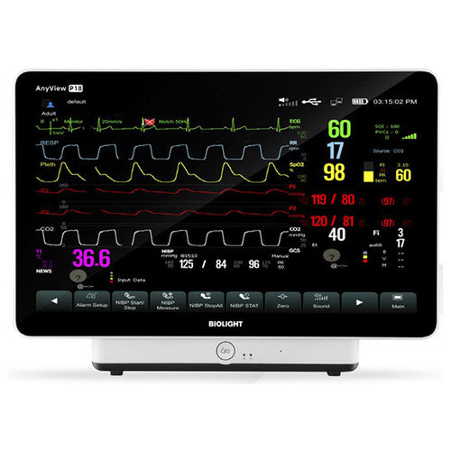 Monitor multiparamétrico modular - AnyView P18 - Innomed Medical - compacto / de cabeceira / de ECG