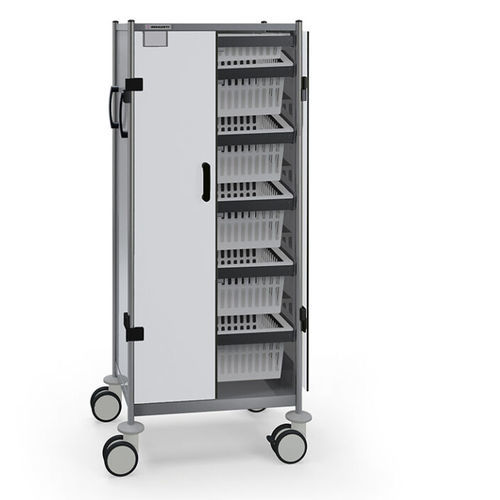 Carrinho para hospital - 657 DN - Insausti - de transporte / em aço inoxidável / com 2 portas