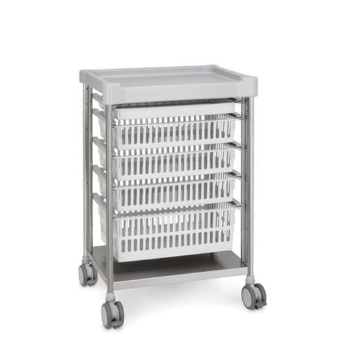 Carrinho para hospital - 365AB - Insausti - de laboratório / multifuncional / em aço inoxidável