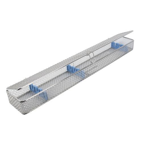 Bandeja de esterilização para instrumentos - 08774 - Key Surgical - em aço inoxidável / em silicone / perfurada