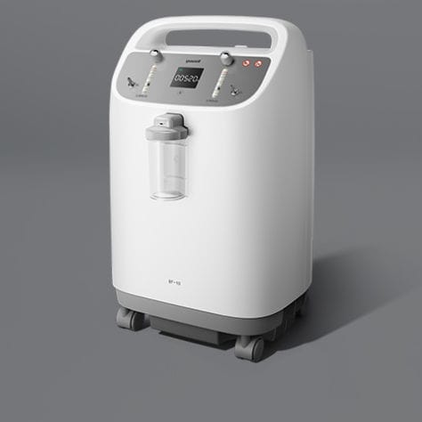 Concentrador de oxigênio médico-hospitalar - 8F-10 - Jiangsu Yuyue Medical Equipment & Supply - com rodízios