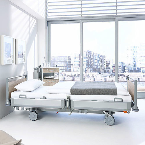 Cama para hospital - Puro - Stiegelmeyer GmbH & Co. KG - elétrica / de altura regulável / extrabaixa