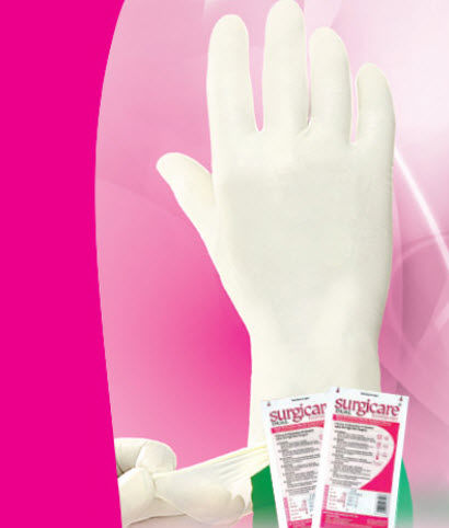 Luva em látex - Surgicare Dual - Kanam Latex Industries  - hospitalar / sem pó / estéril