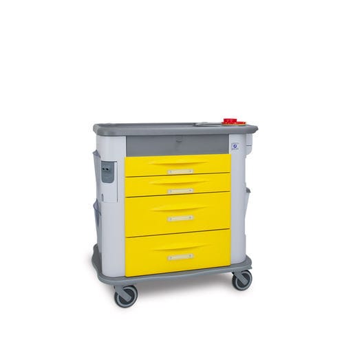 Carrinho hospitalar - MG ISOLATION - AURION - para uso geral / de isolamento / 4 gavetas