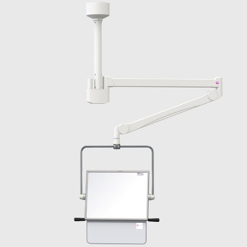 Biombo de proteção radiológica de raios X - 350 - Kenex Electro-Medical - de teto / com visor / 0,50 mm