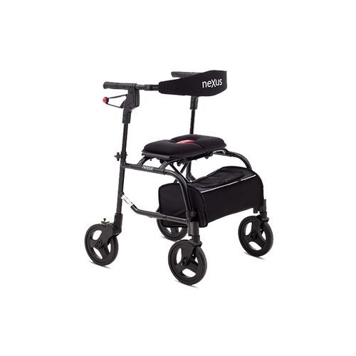 Andador com rodas de 4 rodas - NEXUS-3 - Kenmak Hospital Furnitures  - com assento / com apoio de braços