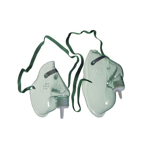 Máscara de oxigênio em PVC - KM-2 series - KOO Industries - sem látex / descartável / transparente