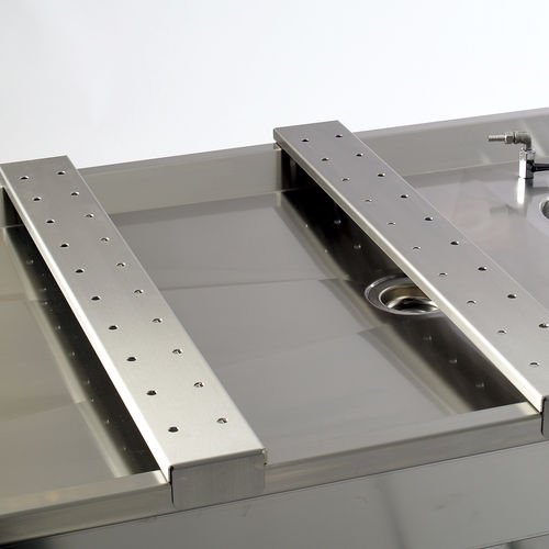 Suporte de costas para mesa de necropsia - KAB ST-10-30 - KUGEL medical GmbH & Co. KG - para adulto / em aço inoxidável / anatômico