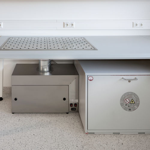 Estação de trabalho de laboratório para histopatologia - Eco-line  - KUGEL medical GmbH & Co. KG - para preparação de amostras / com ventilação