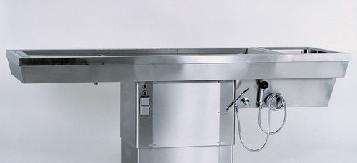 Mesa de necropsia para medicina legal - STV 10/850 - KUGEL medical GmbH & Co. KG - para laboratório de histopatologia / de dissecção / de lavagem de cadáveres