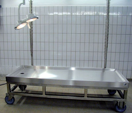 Mesa para necropsia - GST-2000-F - KUGEL medical GmbH & Co. KG - de dissecção / de lavagem de cadáveres / de necropsia