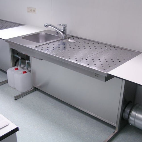 Estação de trabalho de laboratório de macroscopia - UCS-1750 - KUGEL medical GmbH & Co. KG - para preparação de amostras / de parede / com pia