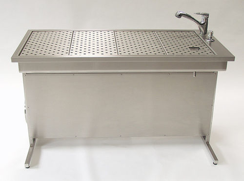 Estação de trabalho de laboratório de coloração de tecidos - FT-1500 - KUGEL medical GmbH & Co. KG - para preparação de amostras / de piso / com ventilação descendente