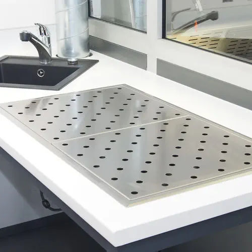 Estação de trabalho de laboratório para histopatologia - EBA-800 - KUGEL medical GmbH & Co. KG - para preparação de amostras / de bancada / com ventilação descendente