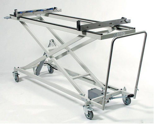 Carrinho para transporte de caixão - HTW 50/250-R1-M-Q - KUGEL medical GmbH & Co. KG - de transporte / em aço inoxidável / hidráulico