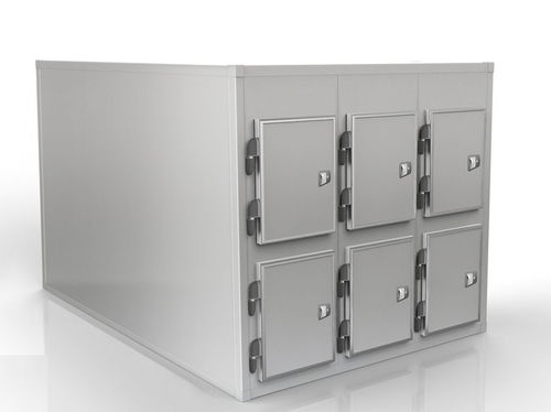 Câmara mortuária para macas de transporte de corpos - SMC 40/0600-2 - KUGEL medical GmbH & Co. KG - 6 corpos / com abertura frontal / para conservação temporária