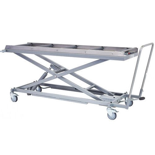 Carrinho para transporte de caixão - HTW 50/250-R1-M-1650 - KUGEL medical GmbH & Co. KG - de transporte / de movimentação / em aço inoxidável