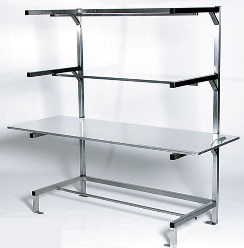 Estante com 2 prateleiras - KRA-02 - KUGEL medical GmbH & Co. KG - para câmara mortuária / em aço inoxidável