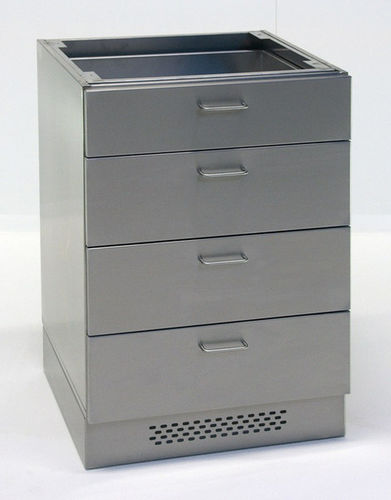 Armário para bases - UBS-SB-4-400 - KUGEL medical GmbH & Co. KG - de laboratório / com gavetas / em aço inoxidável