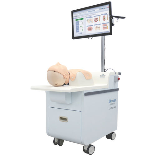 Simulador de paciente de controle de vias aéreas - MW11 - Kyoto Kagaku  - para procedimentos de emergência médica / para cuidados intensivos / estação de trabalho