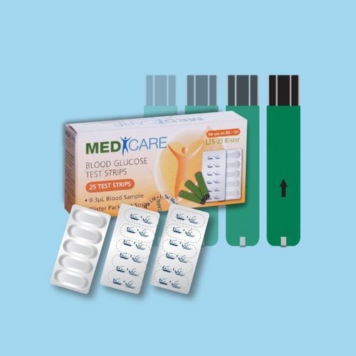 Tira de teste para diabetes - LiS-25 - L-Tac Medicare - de glicemia / de sangue / enzimática