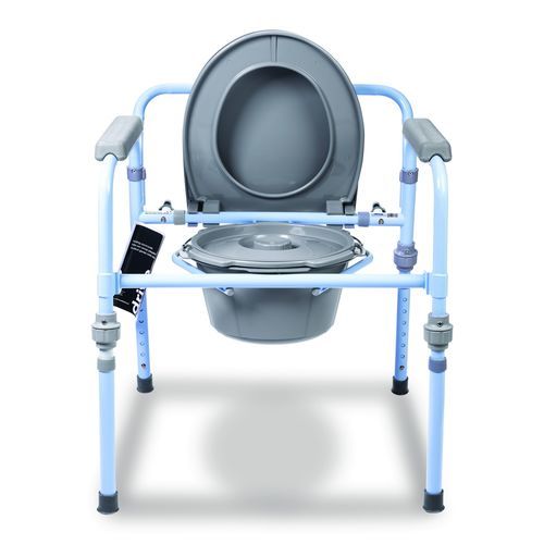 Cadeira higiênica com braços - CHA171 - Laborie Medical Technologies - com balde / com altura regulável / dobrável