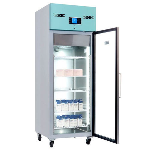 Refrigerador para farmácia - PGR600UK - Lec Medical - vertical / com rodízios / com 1 porta