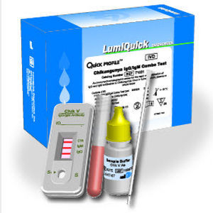Kit de teste da chikungunya - QuickProfile™  - LumiQuick Diagnostics Inc. - de IgG / de imunoglobulinas M / para vírus