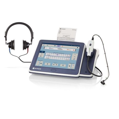 Aparelho de teste de reflexo acústico - touchTymp MI 34 - MAICO Diagnostics - timpanômetro de diagnóstico / para audiometria infantil / para audiometria de adultos