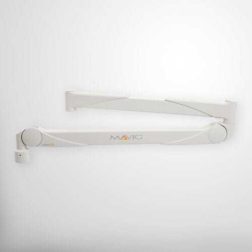 Braço de suporte para monitor com mola - Portegra2® - MAVIG  - extensível / para tela / para uso médico