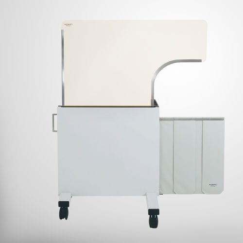 Biombo de proteção radiológica de raios X - WD304  - MAVIG  - móvel / com visor / 0,50 mm