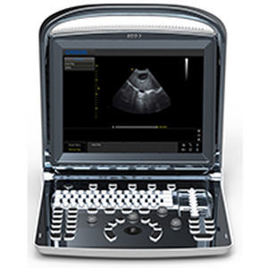 Aparelho de ultrassom portátil - Eco 3 - Medgyn Products - ginecológico e obstétrico / em preto e branco / com console integrada
