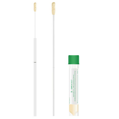 Swab para microbiologia - MW951S - Medical Wire & Equipment Co  - para vírus / com meio de transporte