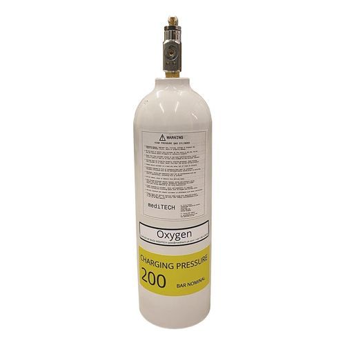 Cilindro de gás medicinal de oxigênio - 675-0362-00 - Meditech - branco