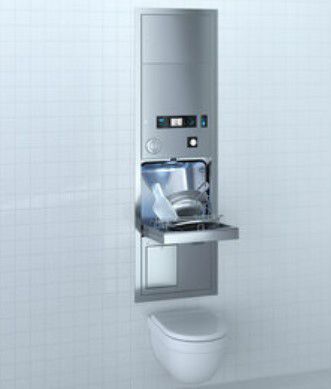 Lavadora desinfetadora de comadres de parede - TopLine 30 WC M2 - MEIKO - de embutir / automática
