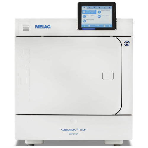 Autoclave médico-hospitalar - Vacuclave 41 B+ Evolution - MELAG - de bancada / com abertura frontal / de vácuo fracionado