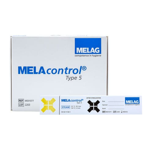 Indicador biológico para esterilização a vapor - MELAcontrol Type 5  - MELAG - de temperatura / para dispositivos médicos