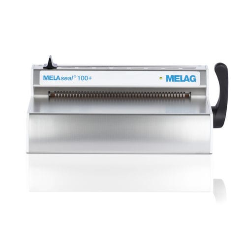 Seladora térmica hospitalar - MELAseal 100+  - MELAG - semiautomática / de bancada / de fita