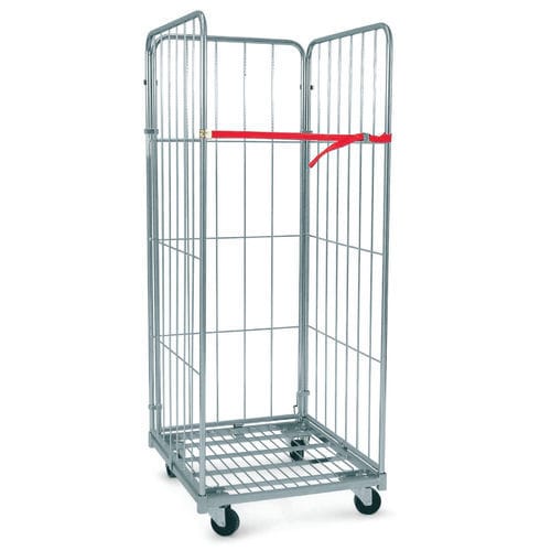 Carrinho para roupa limpa - Roll - Mercura Industries - para hospital / de transporte / com prateleiras