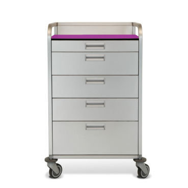 Carrinho para tratamentos - Medicar M5 - Mercura Industries - em alumínio anodizado / móvel