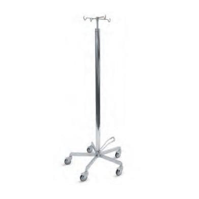Suporte para soro com rodízios - 2 030 150 - Mercura Industries - 4 ganchos