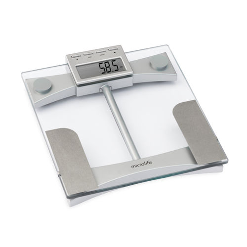 Analisador de composição corporal eletrônico - WS 100 - Microlife - para medição da massa gorda / plataforma / com cálculo do IMC